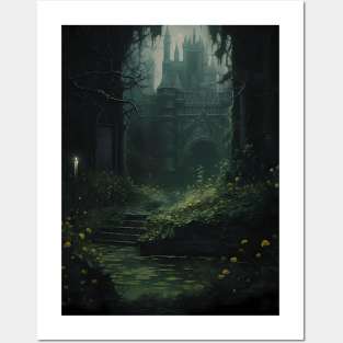 The forgotten castle in vines Posters and Art